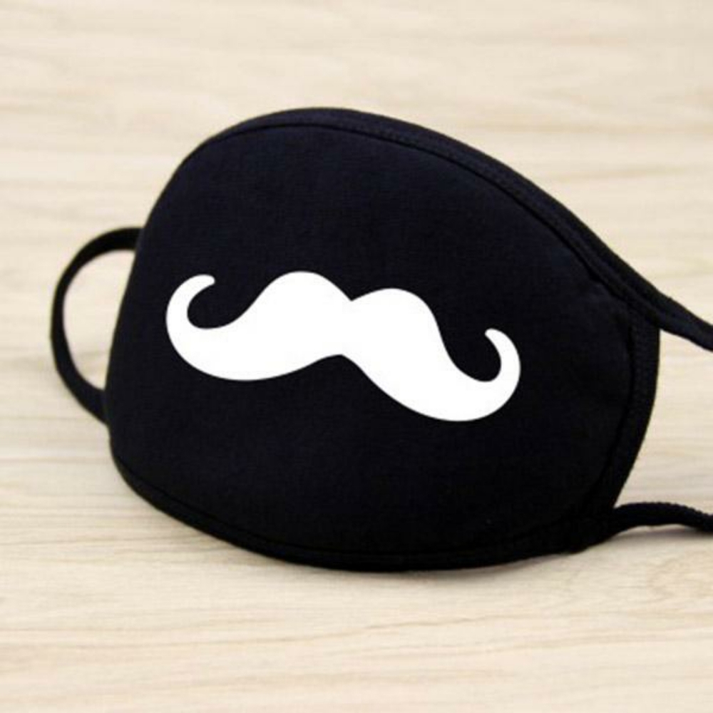 Cute Mustache Funny Washable Cotton Face Mask